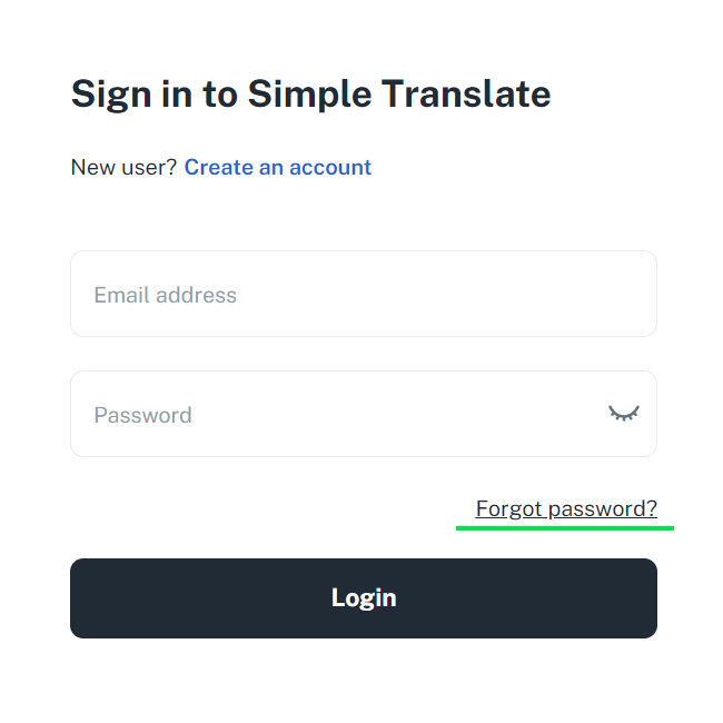 Picture shows us where we can find the Forgot Password button on Register page.